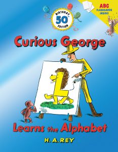 Curious George Leans the Alphabet (50th Birthday Edition with flash cards)