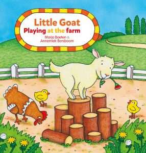 Little Goat Playing at the Farm