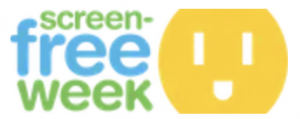 Unplug and curl up with a book! Screen-Free Week is May 1-7